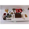 Image 1 : Pan Flute, Head Scratcher, Crystals, Wood Turtle Box, Shell Necklaces, USB Blocks, Hindu Statues, Mi