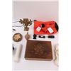 Image 3 : Pan Flute, Head Scratcher, Crystals, Wood Turtle Box, Shell Necklaces, USB Blocks, Hindu Statues, Mi