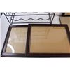 Image 2 : (5) Picture Frames - Assorted Sizes & Metal Wine Rack - 18" x 16" x 9"