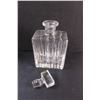 Image 2 : Clear Glass Decanter & Liquor Pump w/Glass Bottle