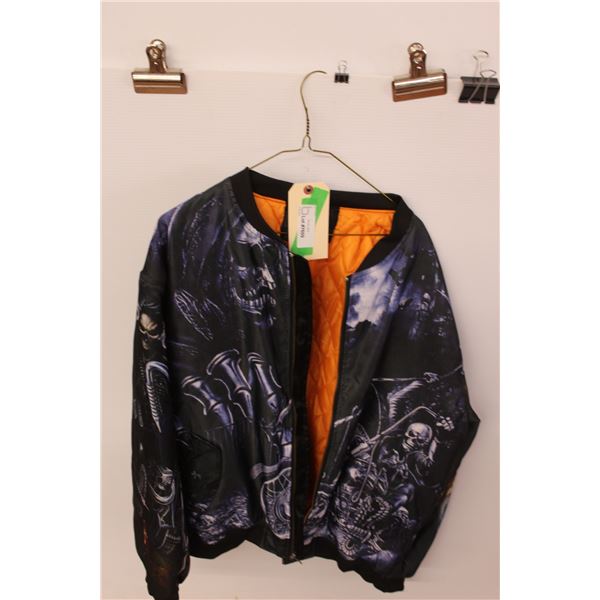 * Men's Skull Bomber Jacket - Size XL