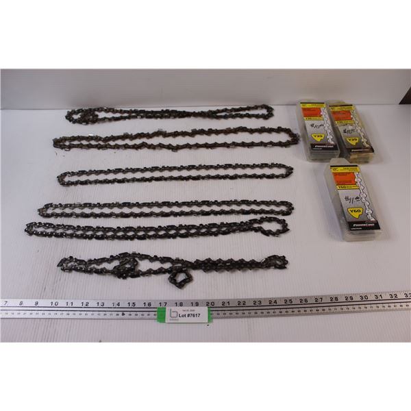 (9) Chains Saw Chains: 18" & 10"