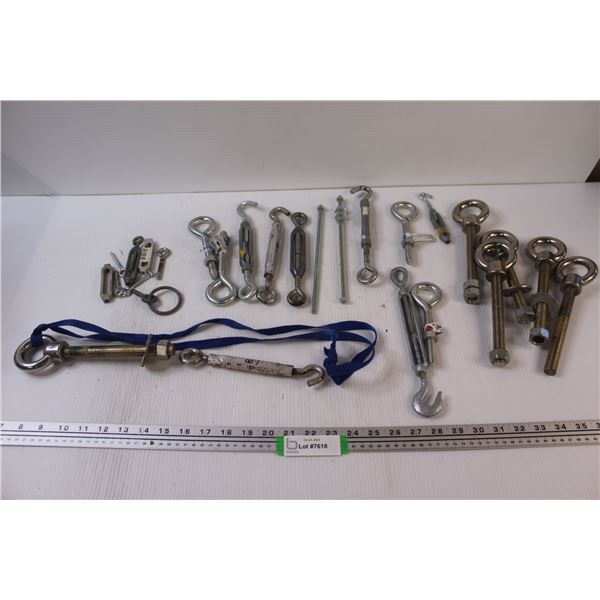 (20+) Hook & Loop Bolts & Tensioners - Assorted Sizes