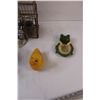 Image 2 : Bird Cage Home Decor, Frog Soap Dish, Metal Watering Can, Rubber Ducky