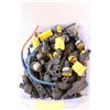 Image 3 : Extension Cord & Plug Replacement Heads & Ends in Storage Box - Various Types
