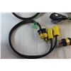 Image 5 : (5) Heavy Duty Extension Cords - As Is and Medium Plastic Tote