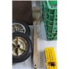 Image 6 : Clip Board, Garden Sprinklers, Hand Trolley Cart Wheels, Brushes and Plastic Crate