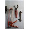 Image 5 : Curved & Plumber Wrenches, Caulking Gun, T Shaped Hex Wrenches, Saw Blade and Assorted Items