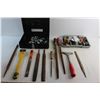 Image 12 : (8) Metal Files, (2) Scrapers and Hose Clamps, Hose Barbs & Small Parts Box