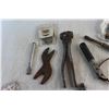 Image 7 : Pliers, Nail Puller, Chisel, Vintage Car Horn Made in Canada and Assorted Items