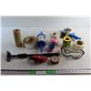 Image 1 : Chalk line, Scraper, Goggles, Tape Gun and Assorted Items