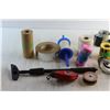 Image 8 : Chalk line, Scraper, Goggles, Tape Gun and Assorted Items