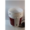 Image 9 : *Air Compressor Part, Holmes InstaFurnace - Tested and (4) Plastic Buckets