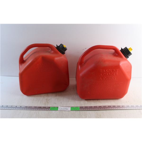 (2) 10L Gas Jerry Cans