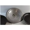 Image 11 : Cast Iron and Non Stick Frying Pans with (1) Lid 12''
