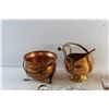 Image 2 : Liquor Shots, Copper Pots, Collectible Tim Hortons Storage Tin, Soap Dish and Assorted Items