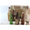 Image 3 : Vintage Wooden Pepsi Cola Crate and (26) Vintage Pop Glass Bottles