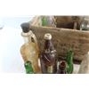 Image 5 : Vintage Wooden Pepsi Cola Crate and (26) Vintage Pop Glass Bottles