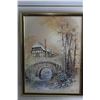 Image 8 : (2) Framed Village View Prints 15'' x 12''