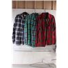 Image 1 : (3) Men's Flannel Shirts XL (Levi's, Chaps, Urban Vintage)