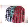 Image 2 : (3) Men's Flannel Shirts XL (Levi's, Chaps, Urban Vintage)