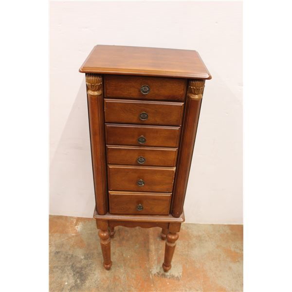 *Powell 6 Drawer Accessory Jewelry Storage Chest (37.5" Tall) as is