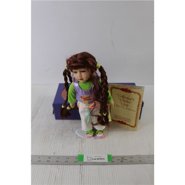 Collector's Choice Club "Princess" Porcelain Doll (10.25" Tall) with Tote