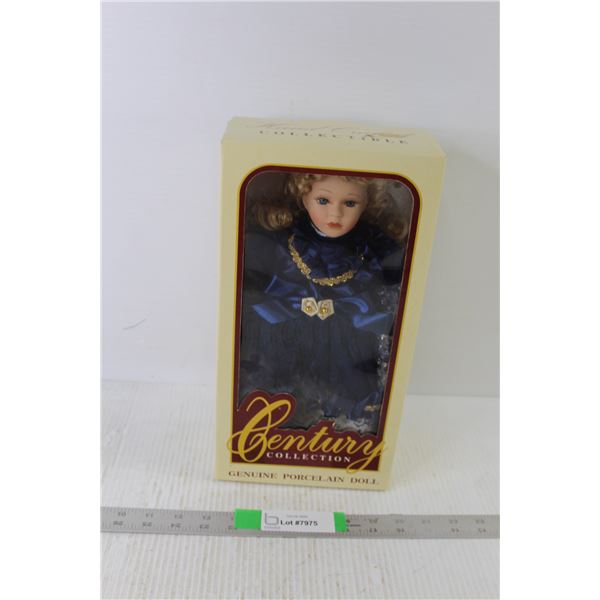 Century Collection Porcelain Doll (NIB) - 13" Tall