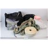 Image 1 : Samboro Duffle Bag, Large Industrial white Garbage Bags, Harness Rope, Misc.