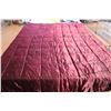 Image 8 : *Crushed Velvet Bed Comforter- Some Holes- 89'' x 90''