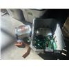 Image 1 : TOTE OF VARIOUS  HARDWARE AND RATCHET STRAPS