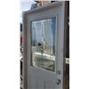 Image 2 : EXTERIOR PREHUNG DOOR WITH GLASS INSERT, 34" WIDTH