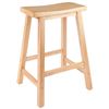 Image 1 : SADDLE SEAT 24 INCH BAR STOOL, RETAIL $74