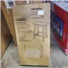 Image 2 : SADDLE SEAT 24 INCH BAR STOOL, RETAIL $74