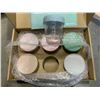 Image 2 : NEW 6 PACK OF GLASS PREP JARS AND THREE NEW PACKS OF FIVE BURP CLOTHS AND TWO NURTURE MATERNITY SUPP