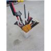 Image 1 : bucket of snow brushes