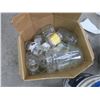 Image 2 : box of misc. glass jars