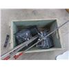 Image 1 : box of mole traps and steel rods