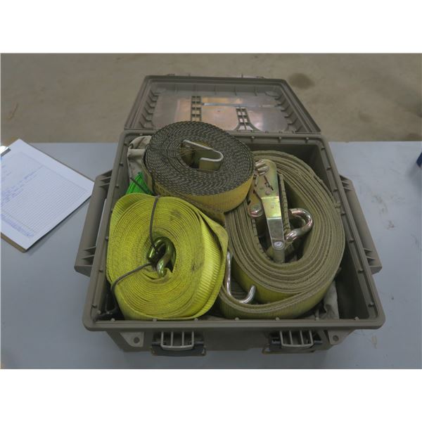 container of ratchet straps