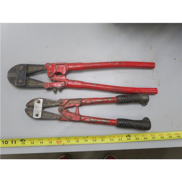two bolt cutters