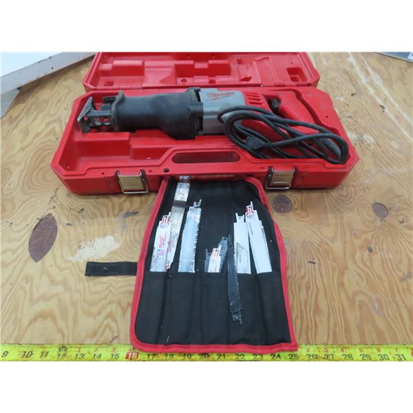 Milwaukee sawzall w/blades