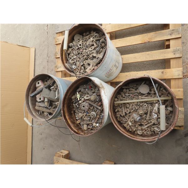 4 pails of hardware