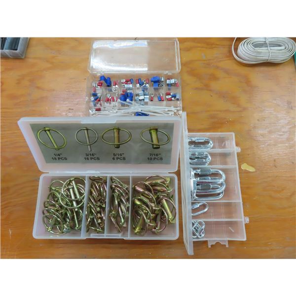 crimps, lynch pins, links