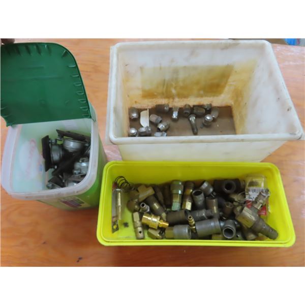 brass air fittings and lug nuts