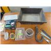 Image 1 : box of staples, chalk line assorted misc.