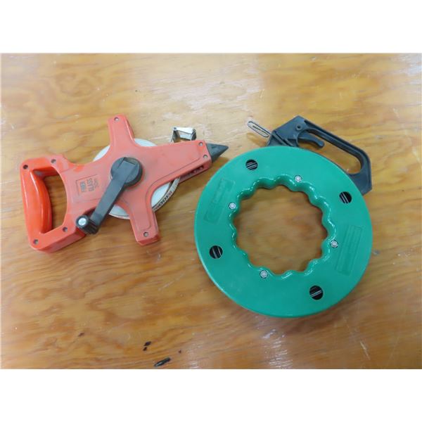 30 meter and 100ft measuring tapes