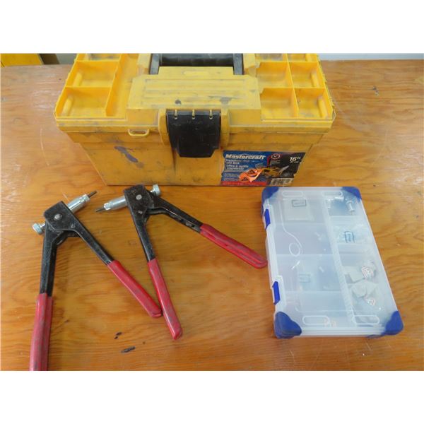 toolbox and rivet guns