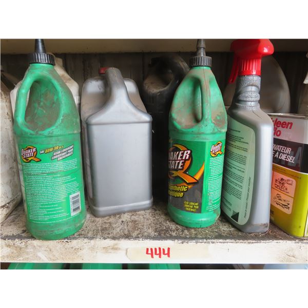 shelf of automotive supplies