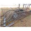 Image 1 : lot of patio rails, wagon wheel, assorted steel and metal