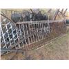 Image 3 : lot of patio rails, wagon wheel, assorted steel and metal